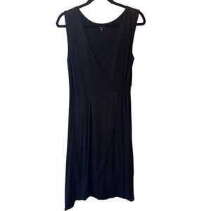 Garnett Hill asymmetrical faux wrap jersey dress sz S really soft and stretchy m